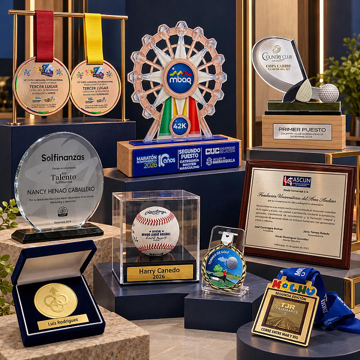 Trofeos, medallas y reconocimientos